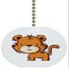 Kids Tiger Solid Ceramic Fan Pull view 1
