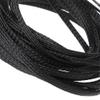 100 FT 3/16" 5mm Black Expandable Wire Cable Braided Sleeving Sheathing Loom Tubing US view 1
