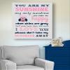 Adorable You are My Sunshine Bedtime Story Rhyme - Woodland Owl Design - Stretched Canvas Nursery Wall Art Decor - Baby Gift idea - Wooden Frame Construction - Ready to Hang 10X12 view 4