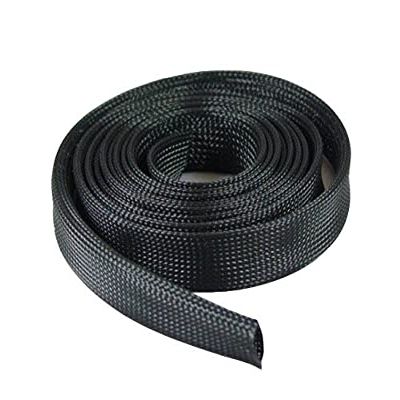 100 FT 5/16" 8mm Black Expandable Wire Cable Braided Sleeving Sheathing Loom Tubing US