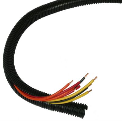 10 Feet 5/8" 16mm Split Wire Loom Conduit Polyethylene Tubing Black Color Sleeve Tube