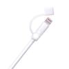 Elecom P-APLTCWH Lightning Cable Accessory, Prevents Dirt and Protects Terminals from Dust, White view 1