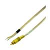 16 AWG Speaker Wire with Gold RCA Male - Black, 10 Foot view 1
