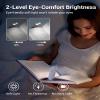 DEWENWILS Book Reading Light with Clip, USB Rechargeable Booklight (White) view 2