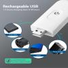 DEWENWILS Book Reading Light with Clip, USB Rechargeable Booklight (White) view 3