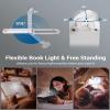 DEWENWILS Book Reading Light with Clip, USB Rechargeable Booklight (White) view 4