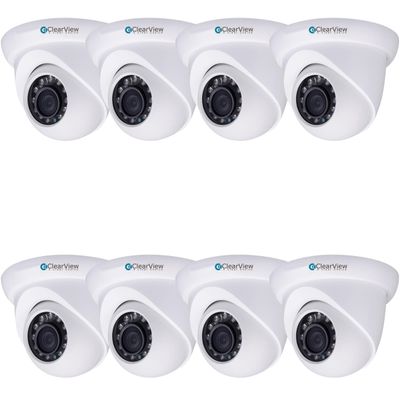 3.0 Megapixel Full HD IP Small IR Dome Camera (8 Camera Pack)