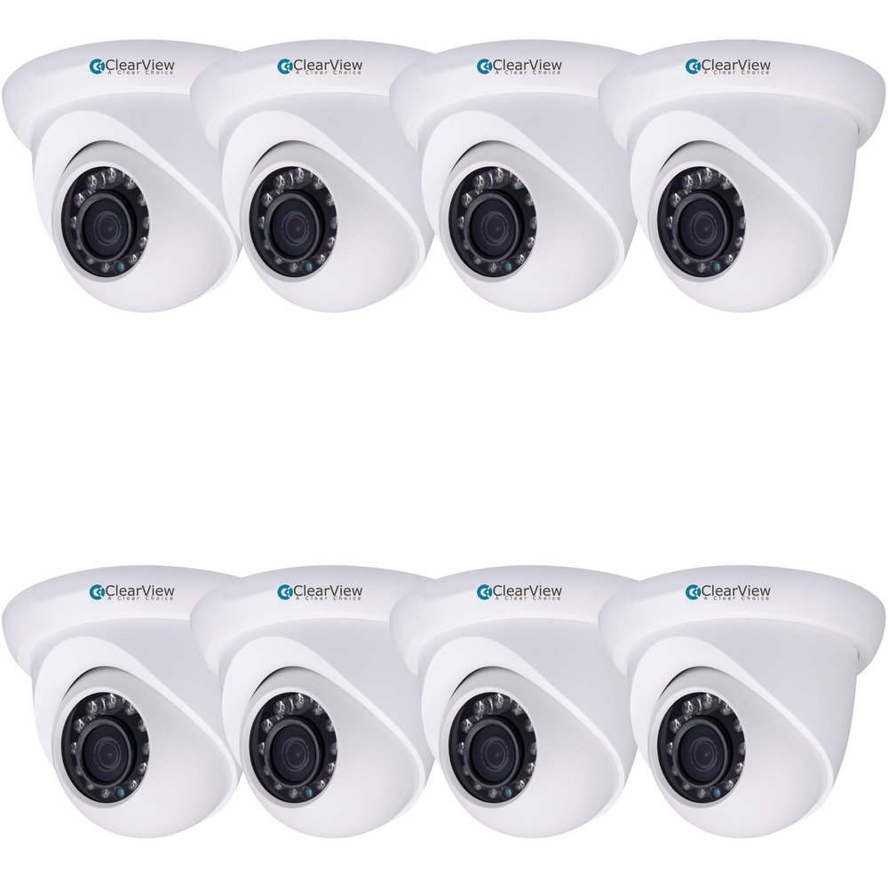 3.0 Megapixel Full HD IP Small IR Dome Camera (8 Camera Pack)