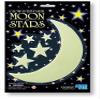 2 Pack of Glow-in-The-Dark Moon and Stars - 1 Moon/12 Stars view 1