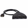 HDMI Switch 3 Port with 1080P Fixed 3FT Pigtail Cable Supports 3D, HD Audio view 3