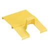 Panduit FiberRunner Spill Over Junction Cover, 12x4 Channel, Hinged for Easy Access, Yellow, 13.63x13.63x4.88 in view 1