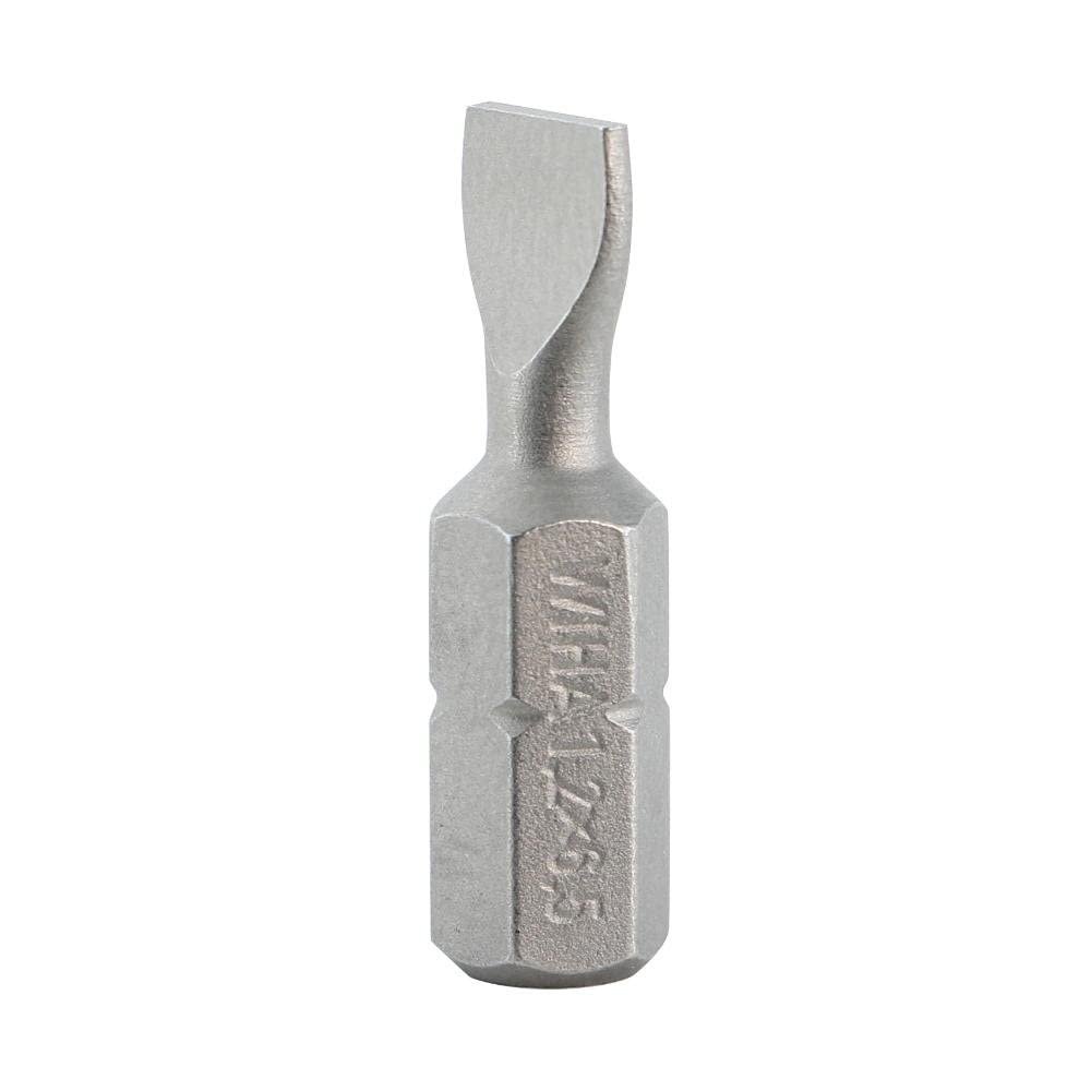 Slotted Insert Bit 6.5 x 25mm (1/4)