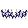LiteMark Reflective Purple 4 Inch Flames Sticker Decals for Helmets, Bicycles, Strollers, Wheelchairs and More - Pack of 8 view 1