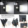 LINCO Lincostore Photo Video Studio Light Kit AM169 - Including 3 Color Backdrops (Black/White/Green) Background Screen view 3