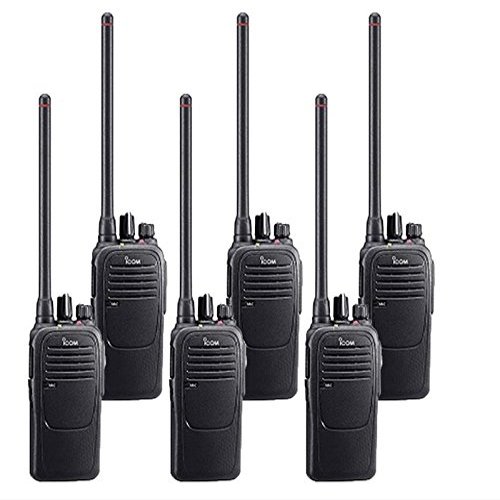 6 Pack of Icom IC-F2000 UHF Analog Two Way Radios PREPROGRAMMED