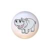 Hippo Design #HP204 - Hippos Hippopotamus - DECORATIVE Glossy CERAMIC Cupboard Cabinet PULLS Dresser Drawer KNOBS view 1