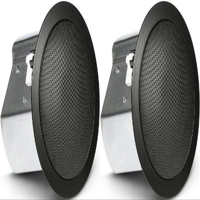 JBL Professional Control 18C/T-BK Two-Way 8-Inch Coaxial Ceiling Loudspeaker, Black, Sold as Pair