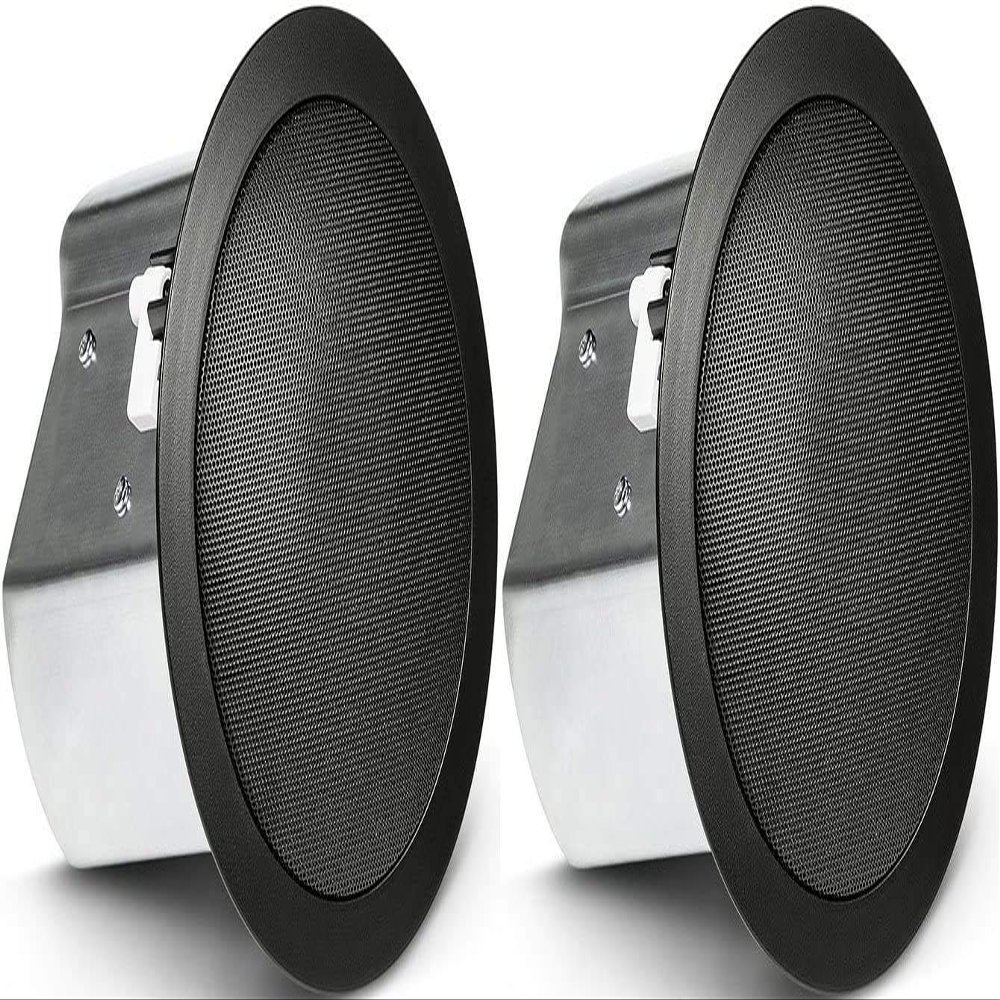JBL Professional Control 18C/T-BK Two-Way 8-Inch Coaxial Ceiling Loudspeaker, Black, Sold as Pair