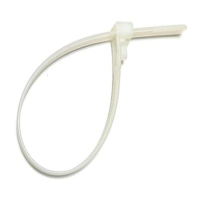 Bulk Hardware BH05932 Releasable Cable Tie, 3.6 x 100mm (3/32 inch x 4 inch) - White, Pack of 100