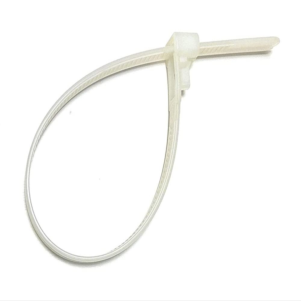 Bulk Hardware BH05932 Releasable Cable Tie, 3.6 x 100mm (3/32 inch x 4 inch) - White, Pack of 100