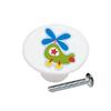 Chopper Helicopter - Kids Transportation - DECORATIVE Glossy CERAMIC Cupboard Cabinet PULLS Dresser Drawer KNOBS view 1