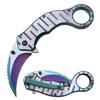 Tac-Force- Folding Pocket Knife  Rainbow TiNite and Satin Finish Stainless Steel Hawkbill Blade and Handle with Pocket Clip, Liner Lock, Tactical, EDC, Rescue - TF-952RB view 1