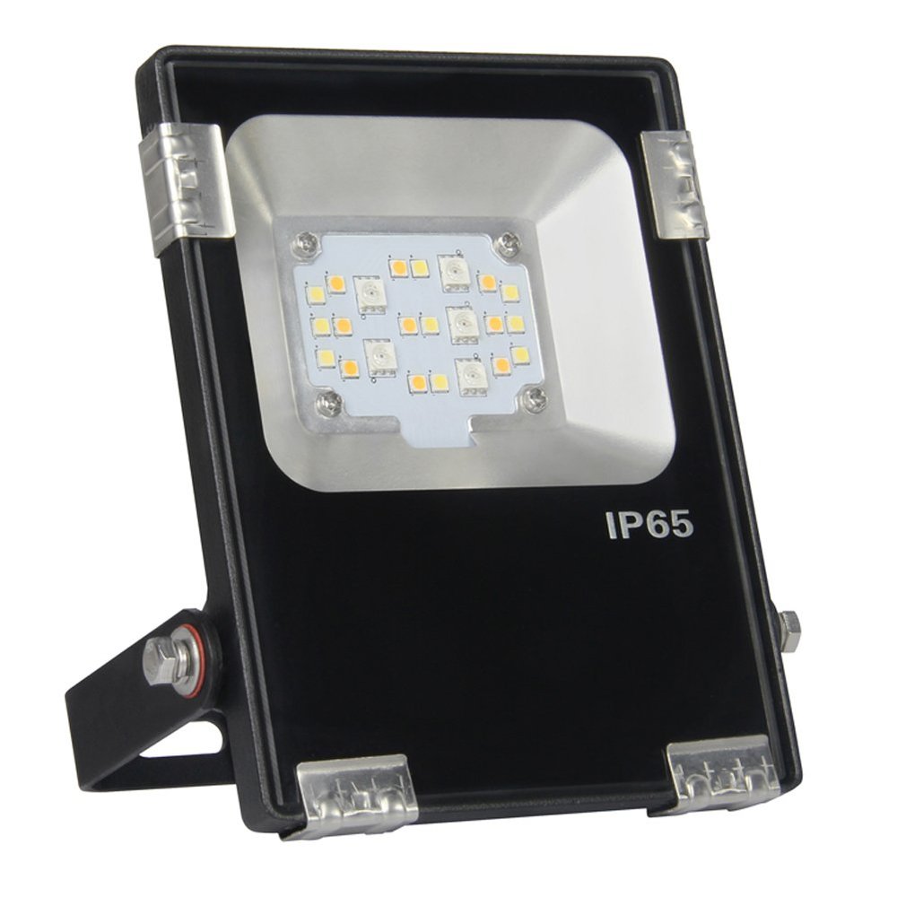 LGIDTECH FUTT05 AC100-240V 10W RGB+CCT LED Landscape Flood Light,RGB Color Changing & 2700K-6500K Color Temperature Adjustable,Smartphone APP Control via WL-Box2 Gateway(Excluded)