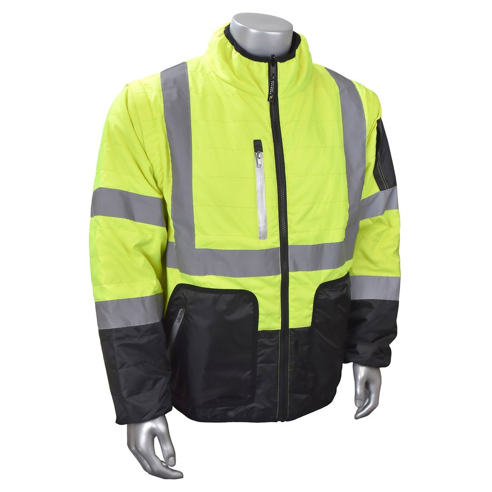 Radians SJ510-3ZGS-M Quilted Reversible Jacket with Zip-Off Sleeves, Medium