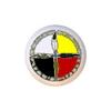 Native American Medicine Wheel - Native American Indian - DECORATIVE Glossy CERAMIC Cupboard Cabinet PULLS Dresser Drawer KNOBS view 1
