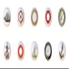 SET OF 10 KNOBS - Anchor Compass Life Preserver Porthole Ship Wheel Helm - Nautical - DECORATIVE Glossy CERAMIC Cupboard Cabinet PULLS Dresser Drawer KNOBS view 1
