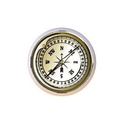 Compass Design #02 Ship - Nautical - DECORATIVE Glossy CERAMIC Cupboard Cabinet PULLS Dresser Drawer KNOBS