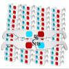 ZiYan- 50 Pairs - Flat- 3D Glasses Red and Cyan White Frame Anaglyph Cardboard view 1