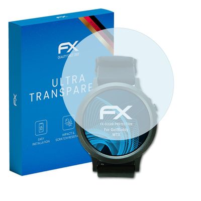 atFoliX Screen Protection Film compatible with GolfBuddy WTX Screen Protector, ultra-clear FX Protective Film (3X)