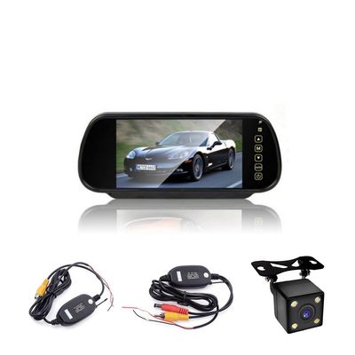 7 Inch Color TFT LCD Screen Car Rear View Mirror Monitor with Wireless Back Camera for Car Backup Camera LCD Display for Car SUV Van Truck