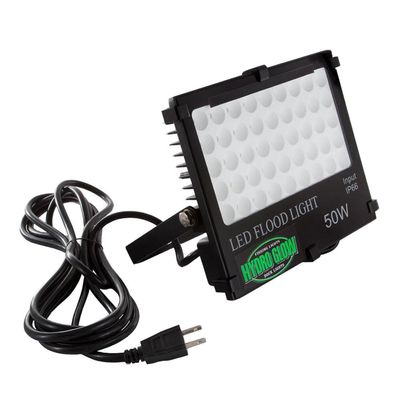 Hydro Glow LED White Flood Light - IP66 Waterproof, 6,000 Lumens, 120 Beam Angle, Salt-Spray Rated for Docks & Outdoor Use (50 Watts)