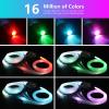 AMKI 16W Starlight Headliner Kit 600pcs 0.03in 9.8ft Twinkle+Sound Activated Fiber Optic Light 4Lamp Beam Starlight Box APP/Remote Control for Car Home Star Ceiling Decoration view 2