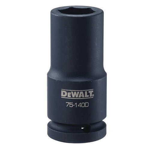 Stanley Tools DWMT75140OSP Deep Impact Socket, 22 mm, 3/4 in Drive, 6 Points, CR-440 Steel, Black Oxide