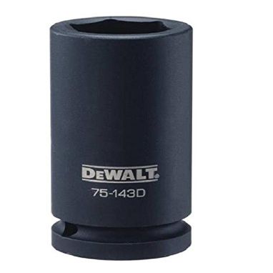 Stanley Tools DWMT75143OSP Deep Impact Socket, 26 mm, 3/4 in Drive, 6 Points, CR-440 Steel, Black Oxide
