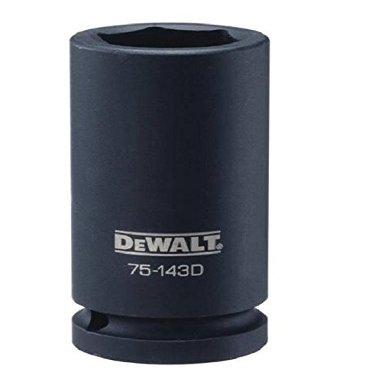 Stanley Tools DWMT75143OSP Deep Impact Socket, 26 mm, 3/4 in Drive, 6 Points, CR-440 Steel, Black Oxide