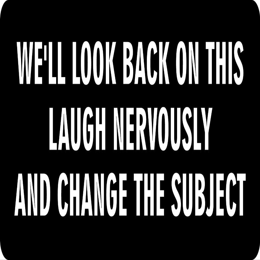1080 Graphics 3 - We'll Look Back On This Laugh Hard Hat/Biker Helmet Sticker BS 930
