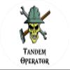 3 - Tandem Operator Skull Hard Hat/Helmet Stickers 1 1/2" x 3" H339 view 1