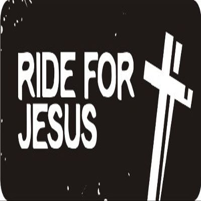1080 Graphics 3 - Ride for Jesus 1 1/4" x 3" Hard Hat Biker Helmet Stickers Bs481