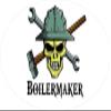 3 - Boilermaker Skull Hard Hat/Helmet Stickers 1 1/2" x 3" H299 view 1