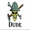 3 - Dude Skull Hard Hat/Helmet Stickers 1 1/2" x 3" H307 view 1