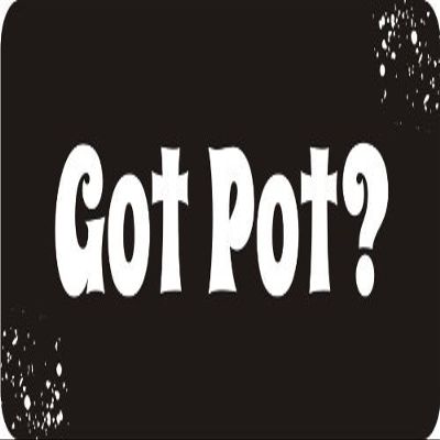 1080 Graphics 3 - Got Pot 1 1/4" x 3" Hard Hat Biker Helmet Stickers Bs172