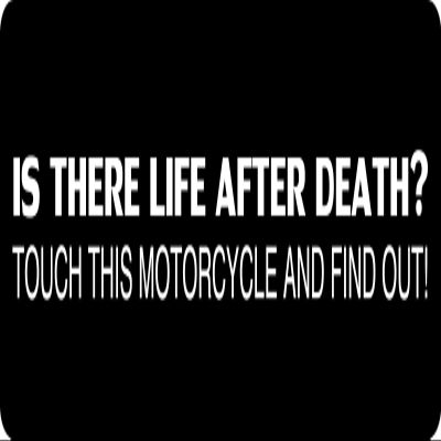 1080 Graphics 3 - is There Life After Death Hard Hat/Biker Helmet Sticker BS 1305