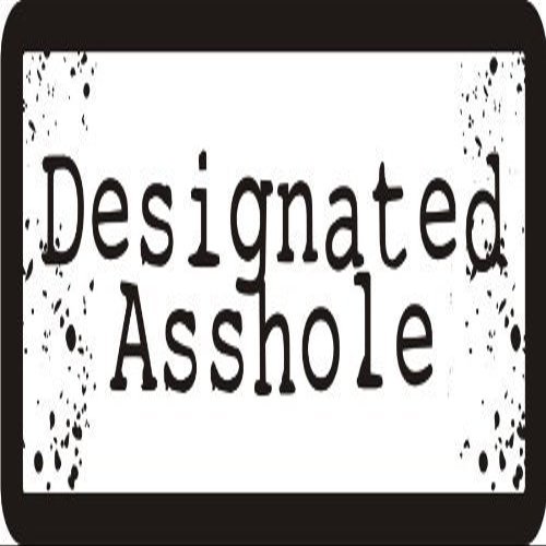 1080 Graphics 3 - Designated A$$Hole 1 1/4" x 3" Hard Hat Biker Helmet Stickers Bs103