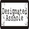 1080 Graphics 3 - Designated A$$Hole 1 1/4" x 3" Hard Hat Biker Helmet Stickers Bs103 view 1