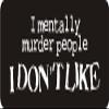 1080 Graphics 3 - I May Be Schizophrenic, But at Least I Have Each Other 1 1/4" x 3" Hard Hat Biker Helmet Stickers Bs255 view 1