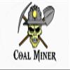 3 - Coal Miner Coal Miner Skull 1 1/2" x 3" Hard Hat Stickers H400 view 1